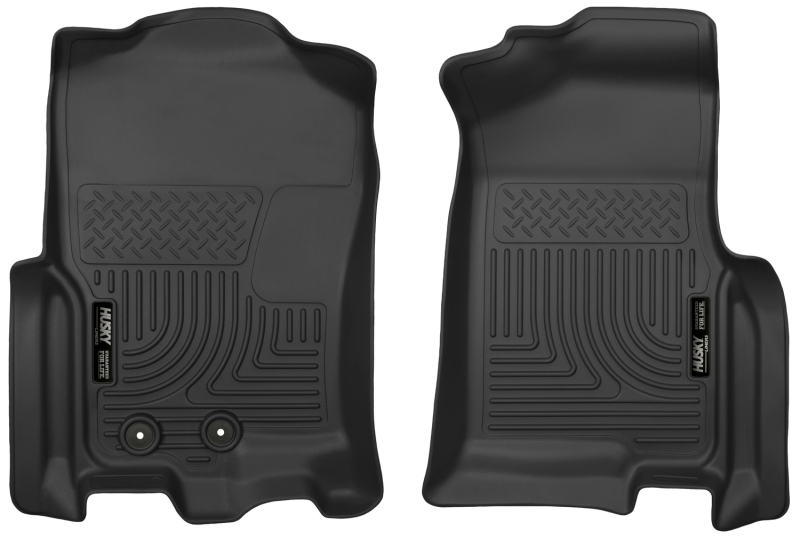 Ford Expedition Floor Mats - Front - Husky Liners - X-act Contour - Black - `11-`17